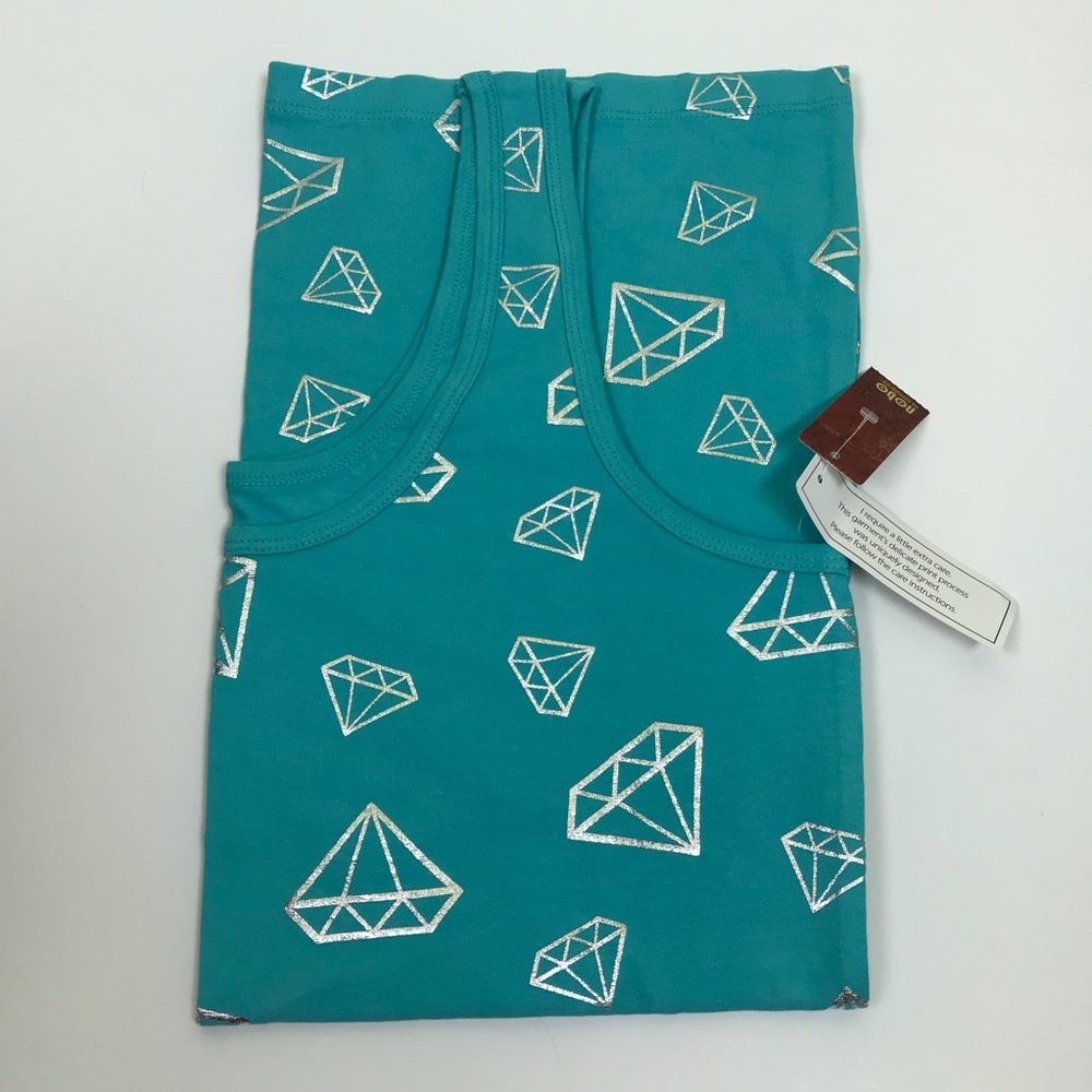 Tank top No Boundaries Blue Silver Diamonds 💎 XL - Picture 3 of 3